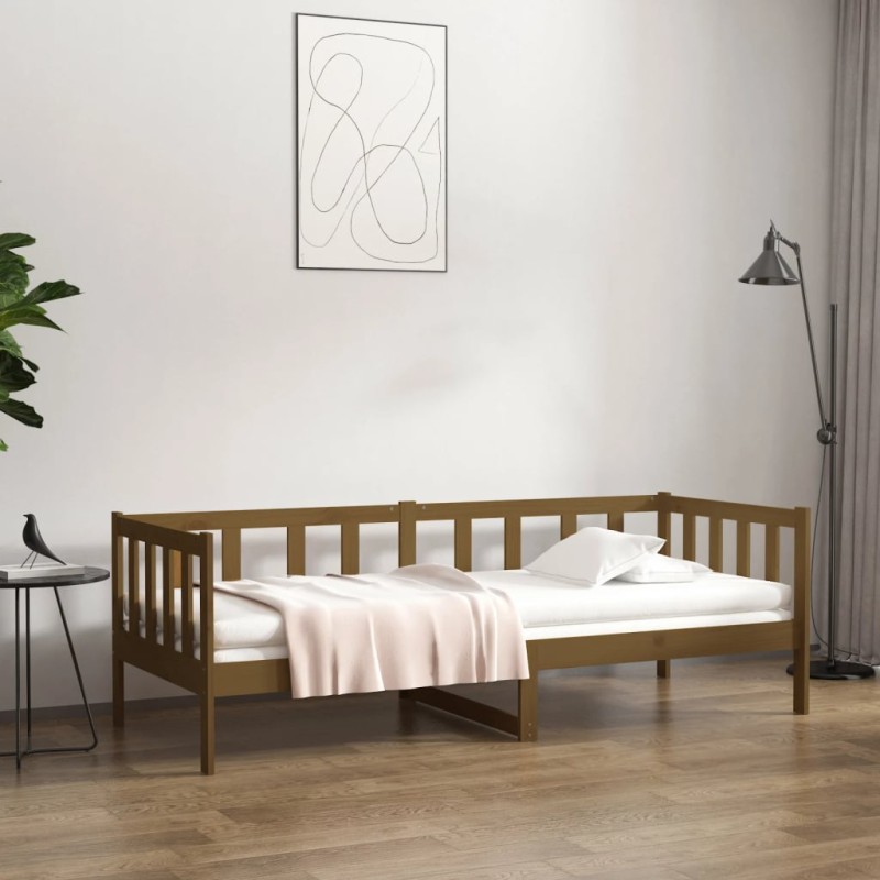 Dormeuse Miele 90x190 cm in Legno Massello di Pino Dormeuse Miele 90x190 cm in Legno Massello di Pino