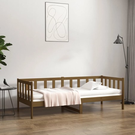 Dormeuse Miele 90x190 cm in Legno Massello di Pino