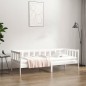Dormeuse Bianca 80x200 cm in Legno Massello di Pino Dormeuse Bianca 80x200 cm in Legno Massello di Pino