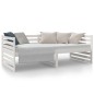 Dormeuse Bianca 90x190 cm in Legno Massello di Pino