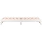 Dormeuse Estraibile Bianca 2x(80x200) cm Legno Massello di Pino Dormeuse Estraibile Bianca 2x(80x200) cm Legno Massello di Pino