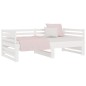 Dormeuse Estraibile Bianca 2x(80x200) cm Legno Massello di Pino Dormeuse Estraibile Bianca 2x(80x200) cm Legno Massello di Pino