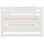 Dormeuse Estraibile Bianca 2x(80x200) cm Legno Massello di Pino Dormeuse Estraibile Bianca 2x(80x200) cm Legno Massello di Pino
