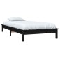 Giroletto Nero 90x190 cm in Legno Massello di Pino 3FT Single Giroletto Nero 90x190 cm in Legno Massello di Pino 3FT Single