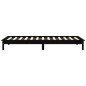 Giroletto Nero 90x190 cm in Legno Massello di Pino 3FT Single Giroletto Nero 90x190 cm in Legno Massello di Pino 3FT Single