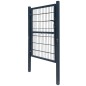 Cancello da Giardino 2D (Singolo) Grigio Antracite 106 x 190 cm Cancello da Giardino 2D (Singolo) Grigio Antracite 106 x 190 cm