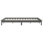 vidaXL Giroletto Grigio 120x190 cm Small Double Legno Massello di Pino vidaXL Giroletto Grigio 120x190 cm Small Double Legno Massello di Pino