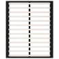 Giroletto Nero 200x200 cm in Legno Massello di Pino Giroletto Nero 200x200 cm in Legno Massello di Pino