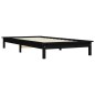 Giroletto Nero 90x200 cm in Legno Massello di Pino Giroletto Nero 90x200 cm in Legno Massello di Pino