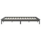 Giroletto Grigio 135x190 cm Legno Massello di Pino 4FT6 Double Giroletto Grigio 135x190 cm Legno Massello di Pino 4FT6 Double
