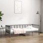 Dormeuse Grigia 80x200 cm in Legno Massello di Pino Dormeuse Grigia 80x200 cm in Legno Massello di Pino