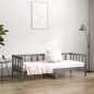 Dormeuse Grigia 80x200 cm in Legno Massello di Pino Dormeuse Grigia 80x200 cm in Legno Massello di Pino