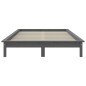 Giroletto Grigio 180x200 cm Legno Massello Pino 6FT Super King