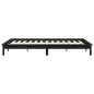 Giroletto Nero 150x200 cm in Massello di Pino 5FT King Size