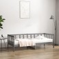 Dormeuse Grigia 90x190 cm in Legno Massello di Pino Dormeuse Grigia 90x190 cm in Legno Massello di Pino
