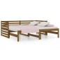 Dormeuse Estraibile Miele 2x(80x200) cm Legno Massello di Pino Dormeuse Estraibile Miele 2x(80x200) cm Legno Massello di Pino