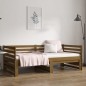 Dormeuse Estraibile Miele 2x(80x200) cm Legno Massello di Pino Dormeuse Estraibile Miele 2x(80x200) cm Legno Massello di Pino