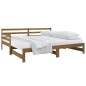 Dormeuse Estraibile Miele 2x(90x190) cm Legno Massello di Pino Dormeuse Estraibile Miele 2x(90x190) cm Legno Massello di Pino