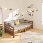Dormeuse Estraibile Miele 2x(90x190) cm Legno Massello di Pino Dormeuse Estraibile Miele 2x(90x190) cm Legno Massello di Pino