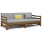 Dormeuse Estraibile Miele 2x(90x190) cm Legno Massello di Pino Dormeuse Estraibile Miele 2x(90x190) cm Legno Massello di Pino