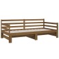 Dormeuse Estraibile Miele 2x(90x190) cm Legno Massello di Pino Dormeuse Estraibile Miele 2x(90x190) cm Legno Massello di Pino