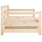 Dormeuse Estraibile 2x(90x190) cm Legno Massello di Pino Dormeuse Estraibile 2x(90x190) cm Legno Massello di Pino