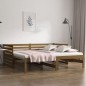 Dormeuse Estraibile Miele 2x(90x190) cm Legno Massello di Pino Dormeuse Estraibile Miele 2x(90x190) cm Legno Massello di Pino