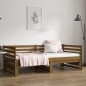 Dormeuse Estraibile Miele 2x(90x190) cm Legno Massello di Pino Dormeuse Estraibile Miele 2x(90x190) cm Legno Massello di Pino