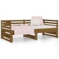 Dormeuse Estraibile Miele 2x(90x190) cm Legno Massello di Pino Dormeuse Estraibile Miele 2x(90x190) cm Legno Massello di Pino