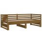 Dormeuse Estraibile Miele 2x(90x190) cm Legno Massello di Pino Dormeuse Estraibile Miele 2x(90x190) cm Legno Massello di Pino