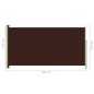 Tenda Laterale Retrattile per Patio 160x300 cm Marrone Tenda Laterale Retrattile per Patio 160x300 cm Marrone