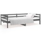 Dormeuse Grigia 80x200 cm in Legno Massello di Pino Dormeuse Grigia 80x200 cm in Legno Massello di Pino