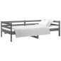 Dormeuse Grigia 80x200 cm in Legno Massello di Pino Dormeuse Grigia 80x200 cm in Legno Massello di Pino