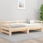 Dormeuse Estraibile 2x(90x190) cm Legno Massello di Pino Dormeuse Estraibile 2x(90x190) cm Legno Massello di Pino