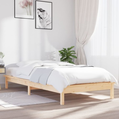 Giroletto 75x190 cm in Legno Massello di Pino 2FT6 Small Single