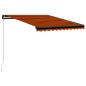 Tenda da Sole Retrattile Manuale 300x250 cm Arancione e Marrone Tenda da Sole Retrattile Manuale 300x250 cm Arancione e Marrone