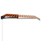 Tenda da Sole Retrattile Manuale 300x250 cm Arancione e Marrone Tenda da Sole Retrattile Manuale 300x250 cm Arancione e Marrone