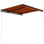 Tenda da Sole Retrattile Manuale 300x250 cm Arancione e Marrone Tenda da Sole Retrattile Manuale 300x250 cm Arancione e Marrone