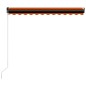 Tenda da Sole Retrattile Manuale 300x250 cm Arancione e Marrone Tenda da Sole Retrattile Manuale 300x250 cm Arancione e Marrone