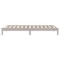 Giroletto Bianco 90x190 cm in Legno Massello di Pino 3FT Single Giroletto Bianco 90x190 cm in Legno Massello di Pino 3FT Single