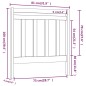 Testiera per Letto 81x4x100 cm in Legno Massello di Pino Testiera per Letto 81x4x100 cm in Legno Massello di Pino
