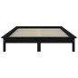 Giroletto Nero 140x190 cm in Legno Massello di Pino Giroletto Nero 140x190 cm in Legno Massello di Pino