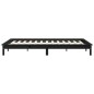 Giroletto Nero 140x190 cm in Legno Massello di Pino Giroletto Nero 140x190 cm in Legno Massello di Pino