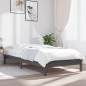Giroletto Grigio 75x190cm Legno Massello Pino 2FT6 Small Single Giroletto Grigio 75x190cm Legno Massello Pino 2FT6 Small Single