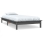 Giroletto Grigio 75x190cm Legno Massello Pino 2FT6 Small Single Giroletto Grigio 75x190cm Legno Massello Pino 2FT6 Small Single