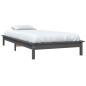 Giroletto Grigio 75x190cm Legno Massello Pino 2FT6 Small Single Giroletto Grigio 75x190cm Legno Massello Pino 2FT6 Small Single