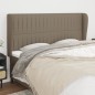 vidaXL Testiera ad Orecchio Tortora 183x23x118/128 cm in Tessuto vidaXL Testiera ad Orecchio Tortora 183x23x118/128 cm in Tessuto