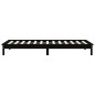 Giroletto Nero 75x190 cm Legno Massello Pino 2FT6 Small Single Giroletto Nero 75x190 cm Legno Massello Pino 2FT6 Small Single