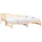 Dormeuse Estraibile 2x(90x190) cm Legno Massello di Pino Dormeuse Estraibile 2x(90x190) cm Legno Massello di Pino