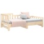 Dormeuse Estraibile 2x(90x190) cm Legno Massello di Pino Dormeuse Estraibile 2x(90x190) cm Legno Massello di Pino